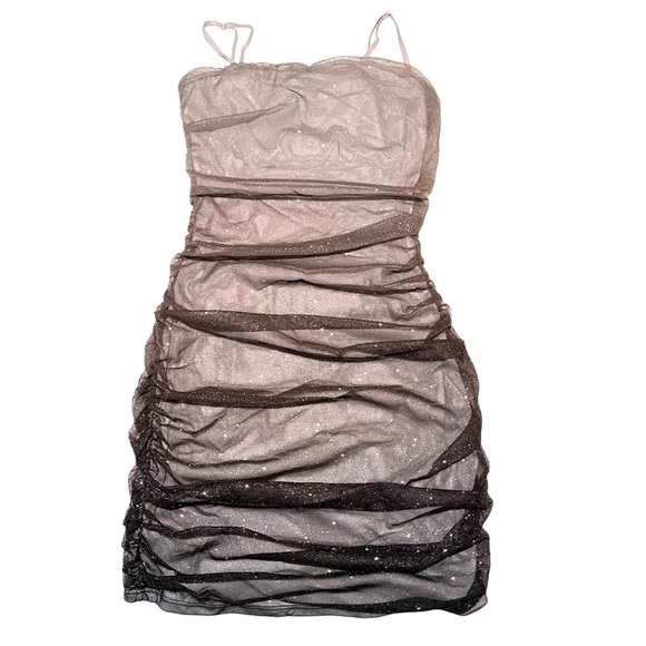 Windsor Glitter Mesh Bodycon Mini Dress. 
Size Small. Gray. NWOT - Picture 5 of 7
